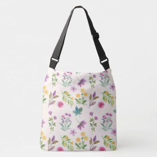 Bolso Cruzado Patrón de flor floral de primavera
