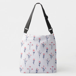 Bolso Cruzado Patrón de flor floral de primavera