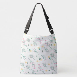 Bolso Cruzado Patrón de flor floral de primavera