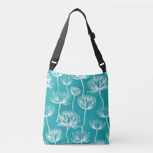 Bolso Cruzado Patrón de flores de Lotus