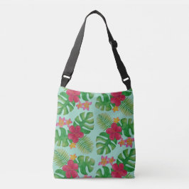 Bolso Cruzado Patrón de flores tropicales