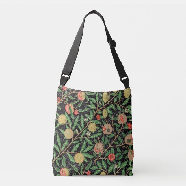 Bolso Cruzado Patrón de fruta de William Morris (1862) (Anverso)