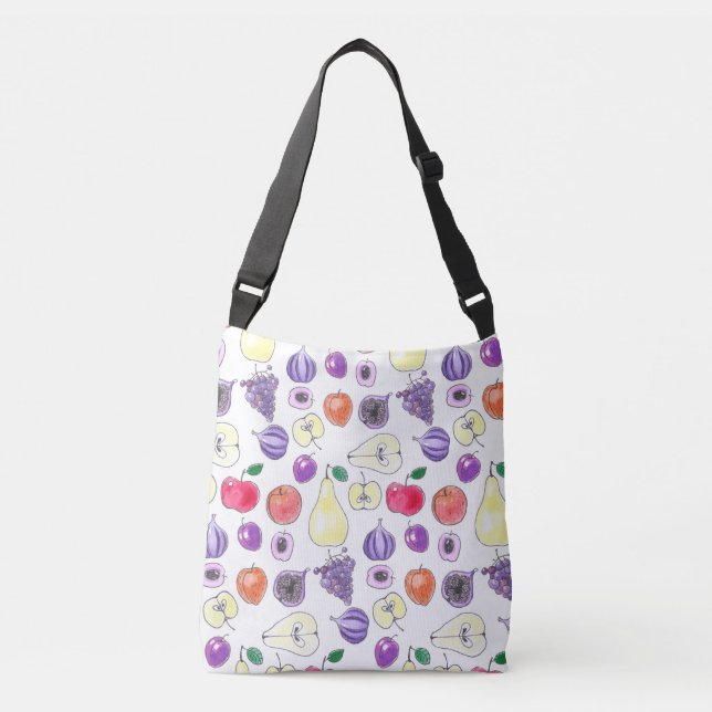 Bolso Cruzado Patrón de frutas (Anverso)