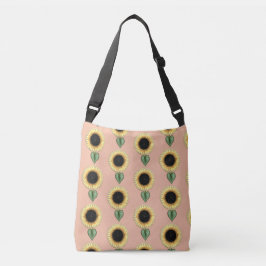 Bolso Cruzado Patrón de girasol de corte