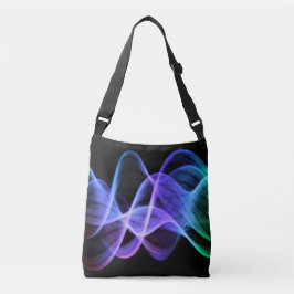Bolso Cruzado Patrón de giro de Smokey oscuro Verde azul púrpura
