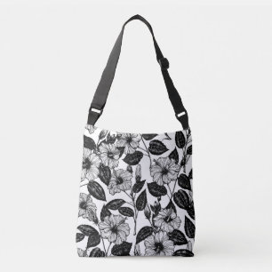 Bolso Cruzado Patrón de Hibiscus