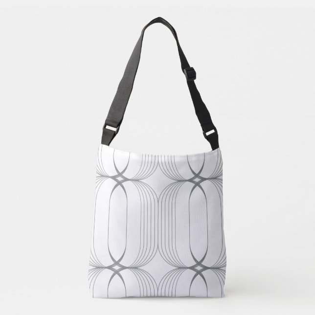 Bolso Cruzado Patrón de ilustracion moderno y elegante (Anverso)