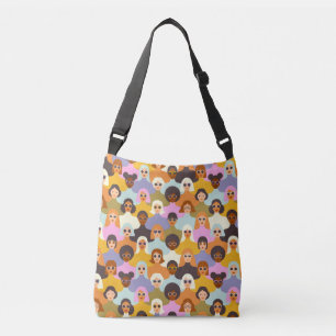 Bolso Cruzado Patrón de las mujeres retro del mundo