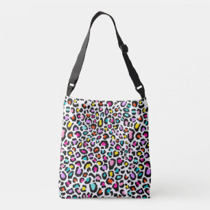 Bolso Cruzado Patrón de leopardo arco iris