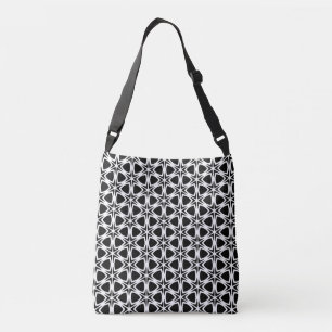 Bolso Cruzado Patrón de letalidad en blanco y negro