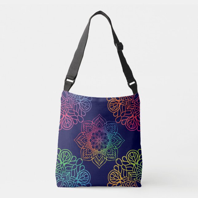 Bolso Cruzado Patrón de Mandala (Anverso)