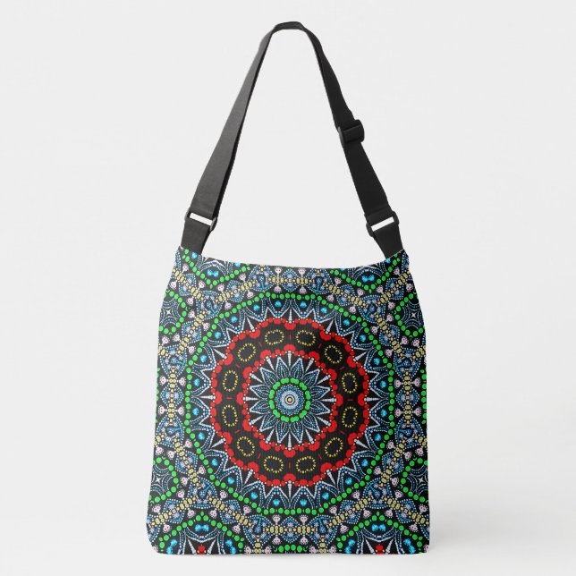 Bolso Cruzado Patrón de Mandala con tema marroquí (Anverso)