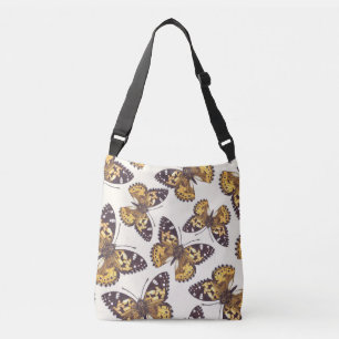 Bolso Cruzado Patrón de mariposa de dama pintada