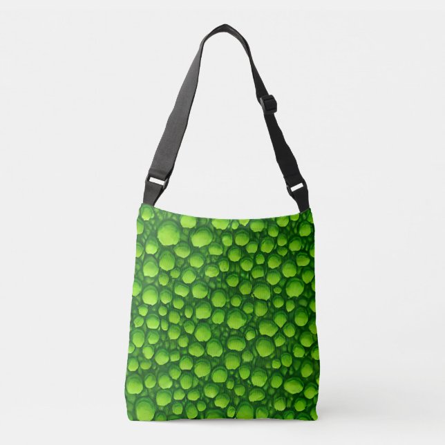 Bolso Cruzado Patrón de mosaico verde (Anverso)