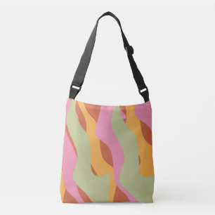 Bolso Cruzado Patrón de ondas divertidas girando