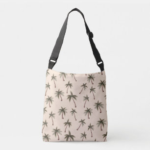 Bolso Cruzado Patrón de palmeras sin foco, regalo de verano