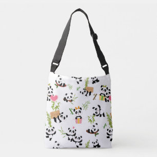 Bolso Cruzado Patrón de Panda