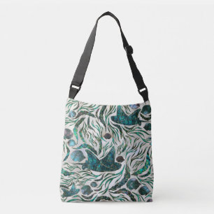 Bolso Cruzado Patrón de peces Stingray y Scat Abalone