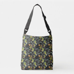 Bolso Cruzado Patrón de primavera oscura