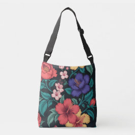 Bolso Cruzado Patrón de repetición de flor silvestre