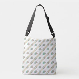 Bolso Cruzado Patrón de Rosa Vintage - Tapiz
