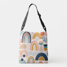 Bolso Cruzado Patrón de Superficie Abstracto Arco de Prisma Past