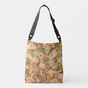 Bolso Cruzado Patrón de tarta de corte, patrón de fondo de tarta