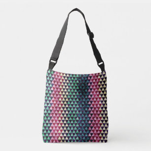 Bolso Cruzado Patrón de triángulo de vintage geométrico sin sold