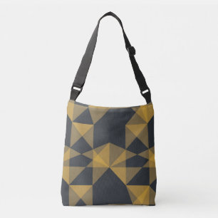 Bolso Cruzado Patrón de triángulo geométrico moderno, abstracto