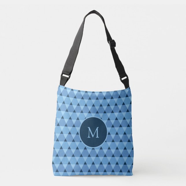 Bolso Cruzado Patrón de triángulos (Anverso)
