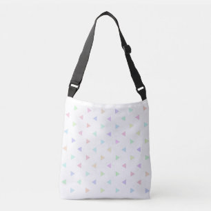 Bolso Cruzado Patrón de triángulos pasteles Multicolor
