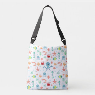 Bolso Cruzado Patrón del mundo marino