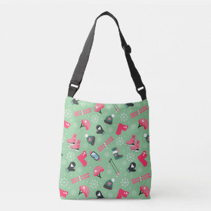 Bolso Cruzado Patrón deportivo lindo de vacaciones de invierno