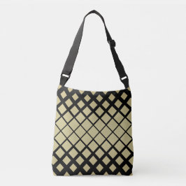Bolso Cruzado Patrón elegante de mosaicos de diamantes geométric