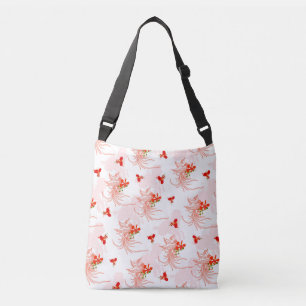 Bolso Cruzado Patrón Fénix Bird Y Phoenix Flower Seamless
