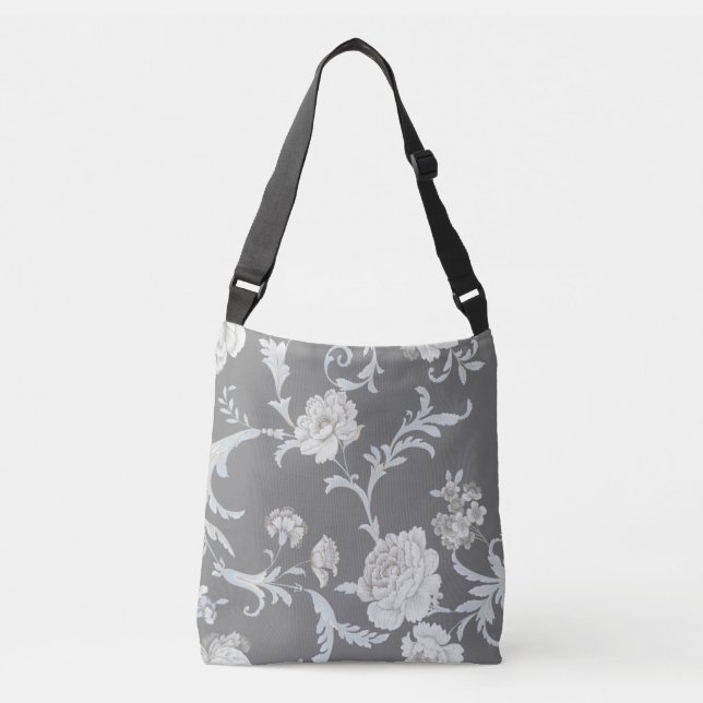 Bolso Cruzado Patrón floral (Anverso)