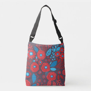 Bolso Cruzado Patrón floral de Doodle
