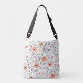 Bolso Cruzado Patrón floral de primavera de Pastel