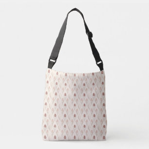 Bolso Cruzado Patrón floral de tulipán moderno