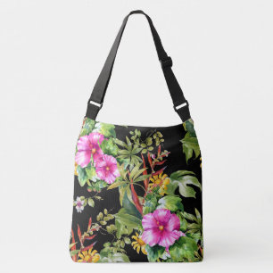Bolso Cruzado Patrón floral tropical