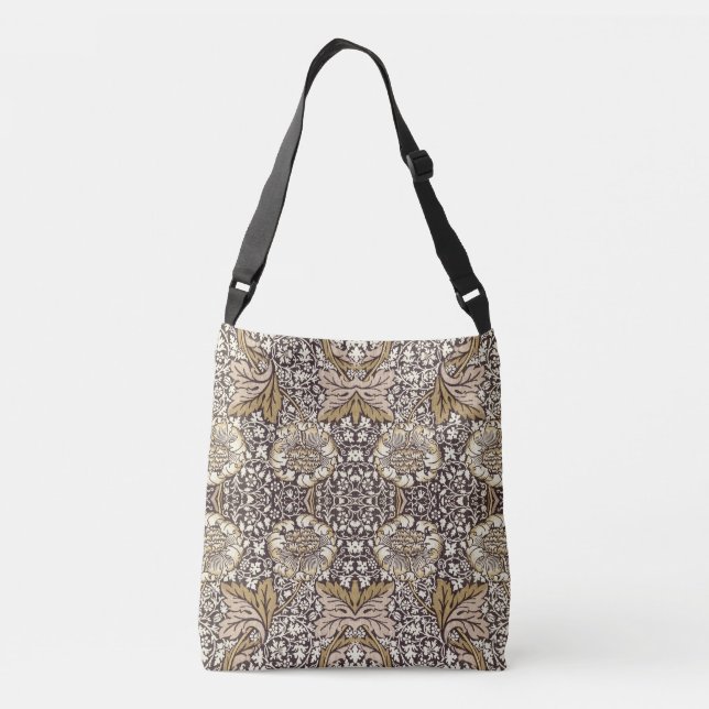Bolso Cruzado Patrón floral - William Morris (Reverso)