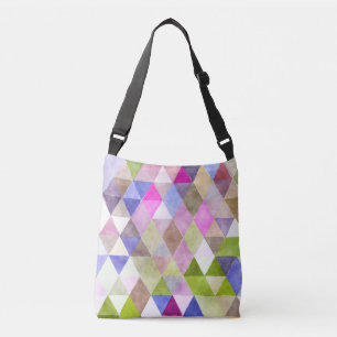 Bolso Cruzado Patrón geométrico boho / triángulos de PixDezines