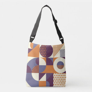 Bolso Cruzado Patrón geométrico retro