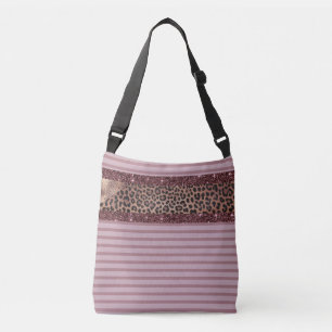 Bolso Cruzado Patrón mixto rosa floral