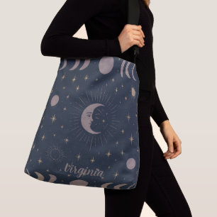 Bolso Cruzado Patrón Ritual Lunar Celestial Mujeres Cósmicas
