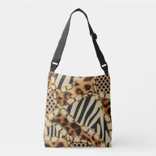 Bolso Cruzado Patrón sin soldadura de impresión de animales leop