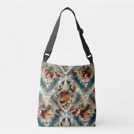 Bolso Cruzado Patrón sinusal floral italiano