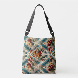 Bolso Cruzado Patrón sinusal floral italiano