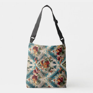 Bolso Cruzado Patrón sinusal floral italiano