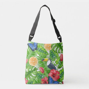 Bolso Cruzado Patrón tropical